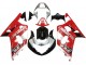 2001-2003 Red White Glossy Black Suzuki GSXR 600 / GSXR 750 Motorcycle Fairing