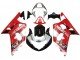 2001-2003 Red White Glossy Black Suzuki GSXR 600 / GSXR 750 Motorcycle Fairing