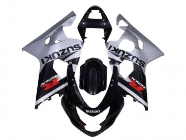 2001-2003 Silver Glossy Black Red Suzuki GSXR 600 / GSXR 750 Motorcycle Fairings