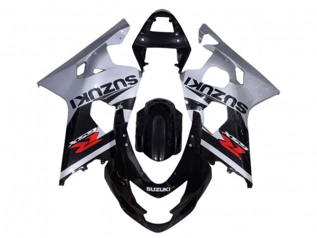 2001-2003 Silver Glossy Black Red Suzuki GSXR 600 / GSXR 750 Motorcycle Fairings