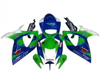2004-2005 White Blue Green Suzuki GSXR 600 / GSXR 750 Motorcycle Fairings