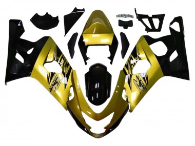 2004-2005 Gold Black Suzuki GSXR 600 / GSXR 750 Motorcycle Fairings
