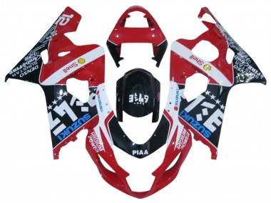 2004-2005 Red White Black Blue Suzuki GSXR 600 / GSXR 750 Motorcycle Fairings