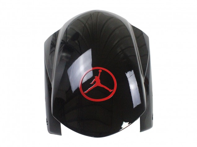2004-2005 Glossy Black Red Jordan Michelin Suzuki GSXR 600 / GSXR 750 Motorcycle Fairings