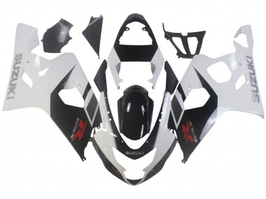 2004-2005 White Black Red Suzuki GSXR 600 / GSXR 750 Motorcycle Fairings