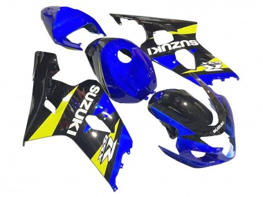 2004-2005 Blue Yellow Black Suzuki GSXR 600 / GSXR 750 Motorcycle Fairings