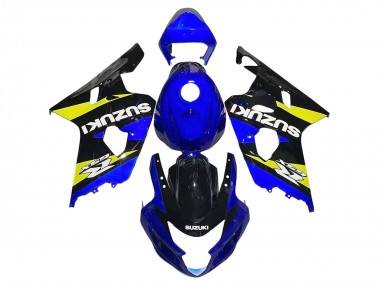 2004-2005 Blue Yellow Black Suzuki GSXR 600 / GSXR 750 Motorcycle Fairings