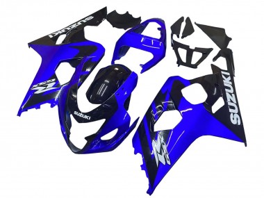 2004-2005 Blue Black White Decal Suzuki GSXR 600 / GSXR 750 Motorcycle Fairings