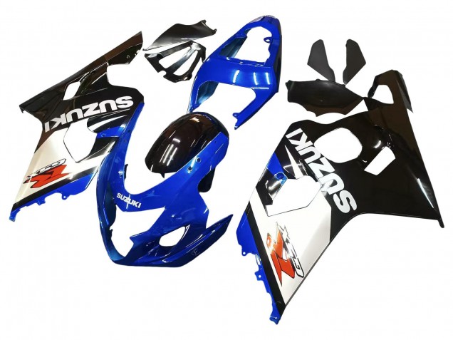 2004-2005 Blue White Black Suzuki GSXR 600 / GSXR 750 Motorcycle Fairings