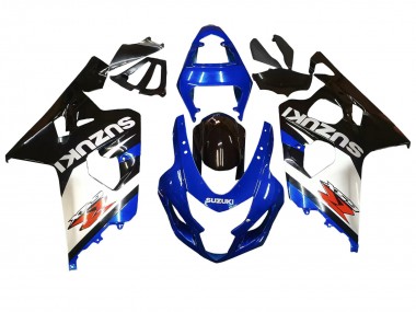 2004-2005 Blue White Black Suzuki GSXR 600 / GSXR 750 Motorcycle Fairings