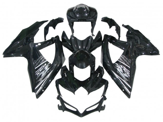 2006-2007 Glossy Black Grey White Suzuki GSXR 600 / GSXR 750 Motorcycle Fairings