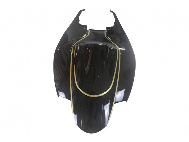 2006-2007 Glossy Black Gold Stripe Suzuki GSXR 600 / GSXR 750 Motorcycle Fairings