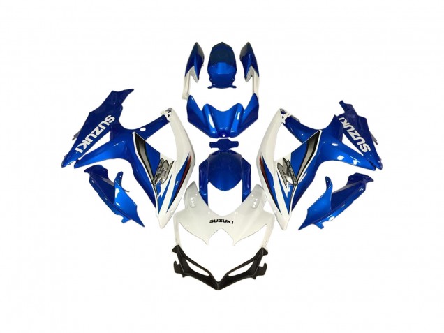 2006-2007 White Blue Suzuki GSXR 600 / GSXR 750 Motorcycle Fairings