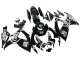 2006-2007 Glossy Black White Motul Lucky Strike Suzuki GSXR 600 / GSXR 750 Motorcycle Fairings