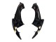 2006-2007 Glossy Black White Motul Lucky Strike Suzuki GSXR 600 / GSXR 750 Motorcycle Fairings