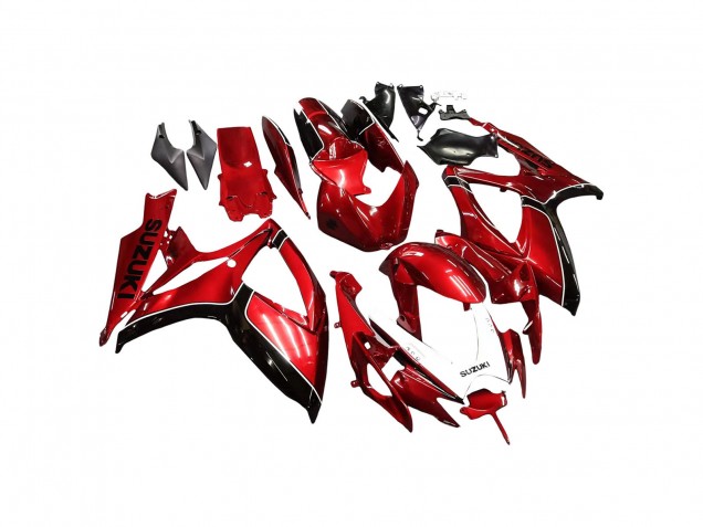 2006-2007 Red Black Suzuki GSXR 600 / GSXR 750 Motorcycle Fairings