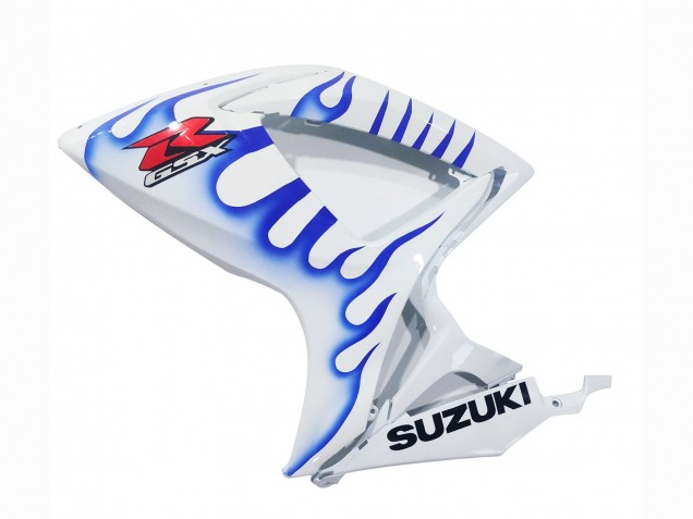 2006-2007 White Blue Flame Suzuki GSXR 600 / GSXR 750 Motorcycle Fairings