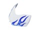 2006-2007 White Blue Flame Suzuki GSXR 600 / GSXR 750 Motorcycle Fairings