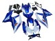 2008-2010 Blue White Red Suzuki GSXR 600 / GSXR 750 Motorcycle Fairing Kits