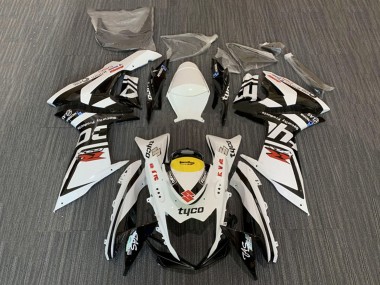 2008-2010 White Yellow Black Typco Suzuki GSXR 600 / GSXR 750 Motorcycle Fairings