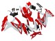 2008-2010 White Red Black Suzuki GSXR 600 / GSXR 750 Motorcycle Fairings