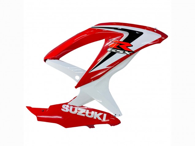 2008-2010 White Red Black Suzuki GSXR 600 / GSXR 750 Motorcycle Fairings