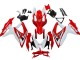 2008-2010 White Red Black Suzuki GSXR 600 / GSXR 750 Motorcycle Fairings