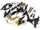 2008-2010 Matte Black White Gold Suzuki GSXR 600 / GSXR 750 Motorcycle Fairings