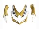 2008-2010 Matte Black White Gold Suzuki GSXR 600 / GSXR 750 Motorcycle Fairings