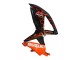 2008-2010 Glossy Black Orange Flame Suzuki GSXR 600 / GSXR 750 Motorcycle Fairings