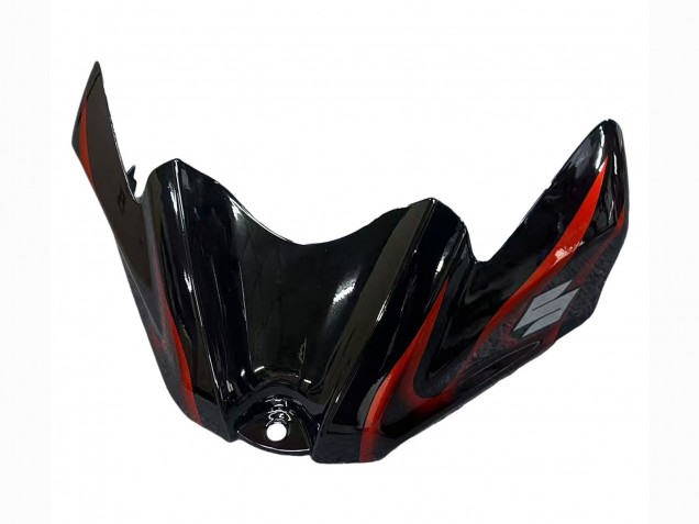 2008-2010 Glossy Black Orange Flame Suzuki GSXR 600 / GSXR 750 Motorcycle Fairings