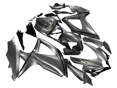 2008-2010 Matte Grey Black Suzuki GSXR 600 / GSXR 750 Motorcycle Fairings