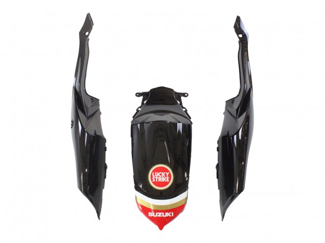 2008-2010 Glossy Black Red White Motul Lucky Strike Suzuki GSXR 600 / GSXR 750 Motorcycle Fairings