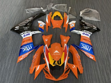 2008-2010 Orange Blue White Black ITEC Suzuki GSXR 600 / GSXR 750 Motorcycle Fairings