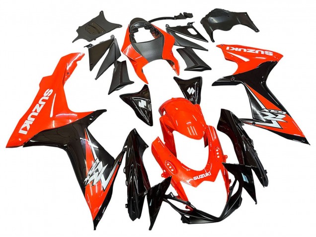 2011-2024 Red Glossy Black Suzuki GSXR 600 / GSXR 750 Motorcycle Fairings Kits