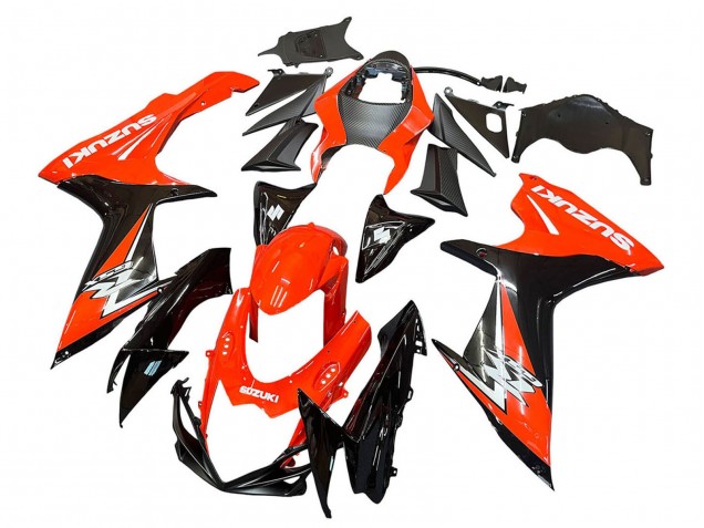 2011-2024 Red Glossy Black Suzuki GSXR 600 / GSXR 750 Motorcycle Fairings Kits