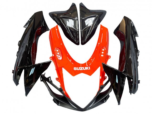 2011-2024 Red Glossy Black Suzuki GSXR 600 / GSXR 750 Motorcycle Fairings Kits