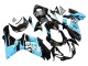 2011-2024 Glossy Black Light Blue Suzuki GSXR 600 / GSXR 750 Motorcycle Fairings