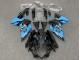 2011-2024 Glossy Black Light Blue Suzuki GSXR 600 / GSXR 750 Motorcycle Fairings