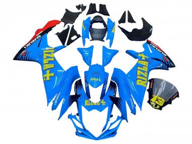 2011-2024 Blue Gold Red Black Rizla Suzuki GSXR 600 / GSXR 750 Motorcycle Fairings