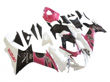 2011-2024 White Pink Black Corona Suzuki GSXR 600 / GSXR 750 Motorcycle Fairings