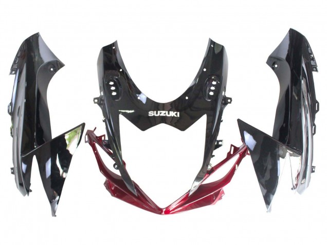 2011-2024 Red Glossy Black Suzuki GSXR 600 / GSXR 750 Bike Fairings