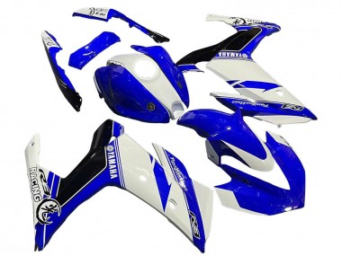 2015-2018 White Blue Black Racing Yamaha YZF R3/R25 Motorcycle Fairings
