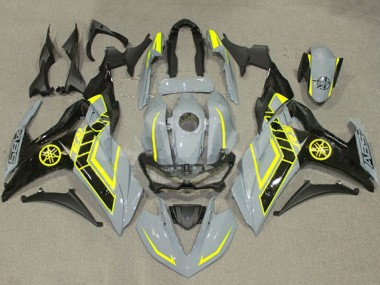 2015-2018 Nardo Grey Yellow Black Yamaha YZF R3/R25 Motorcycle Fairings