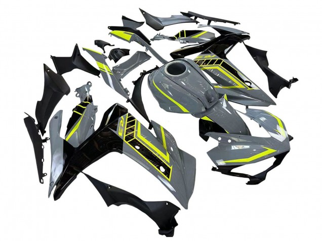 2015-2018 Nardo Grey Neon Yellow Black Yamaha YZF R3/R25 Motorcycle Fairings