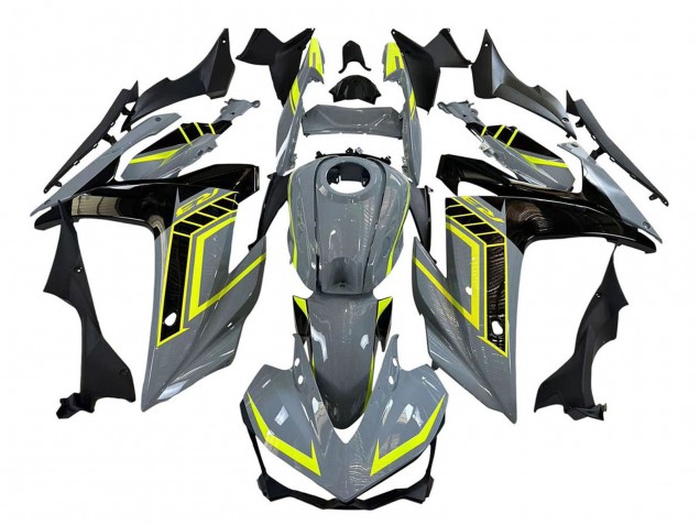 2015-2018 Nardo Grey Neon Yellow Black Yamaha YZF R3/R25 Motorcycle Fairings