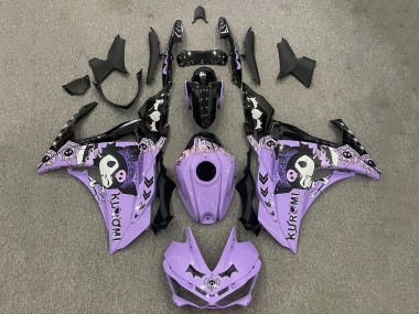 2015-2018 Purple White Black Yamaha YZF R3/R25 Motorcycle Fairings