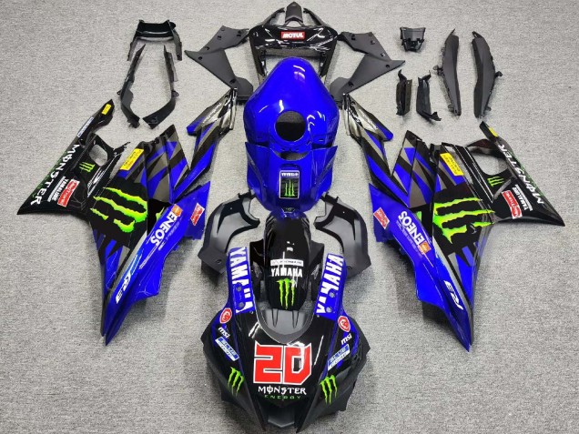 2019-2021 Blue Glossy Black Green ENEOS Monster 20 Yamaha YZF R3/R25 Motorcycle Fairings