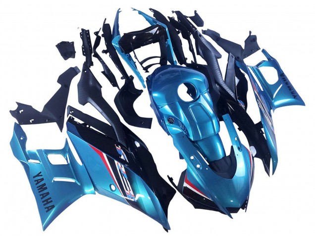 2019-2021 Blue Black Yamaha YZF R3/R25 Motorcycle Fairing