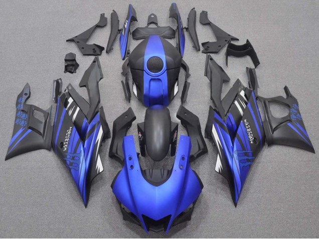 2019-2021 Blue Matte Black Monster Yamaha YZF R3/R25 Motorcycle Fairings